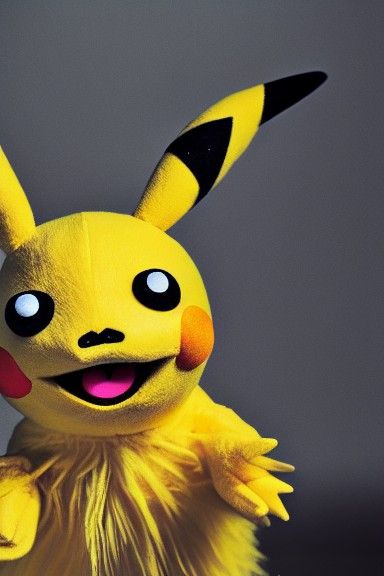 Hyperrealistic Pikachu Muppet by Jim Henson