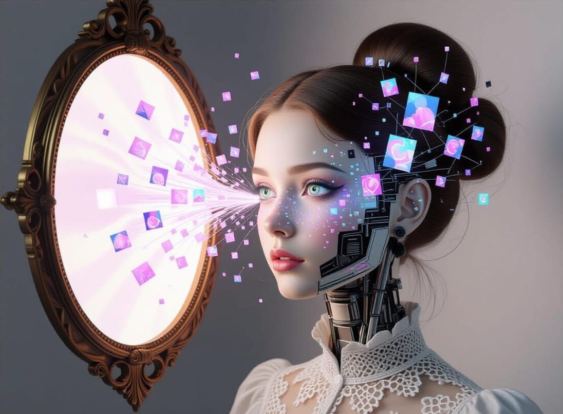 Automatron Audrey's Wirish Whirlington Hair Mirrored in Craz...