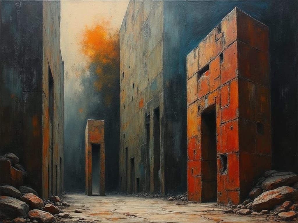 Baroque Brutalist Abstract Knowledge Forms