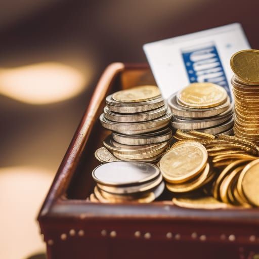 Treasure Chest Overflowing with Gold and Jewels