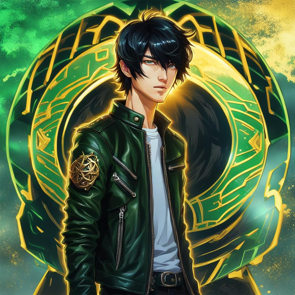 Korean Biker in Anime-Inspired Fantasy Art