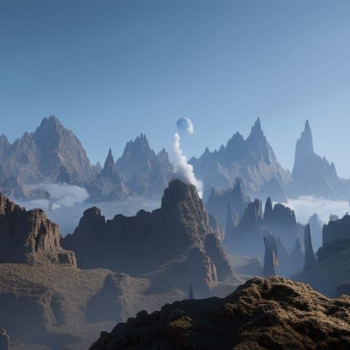 Fantastical World of Peace: Detailed Matte Painting