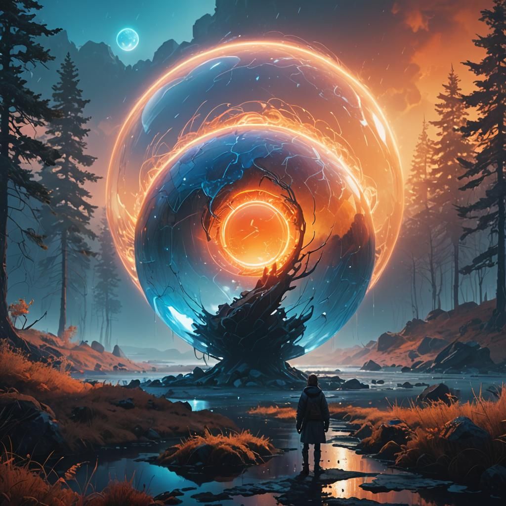 The moment when soul and body merge.