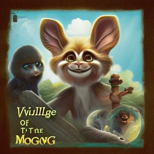 Enchanting Mogwai Village Illustration