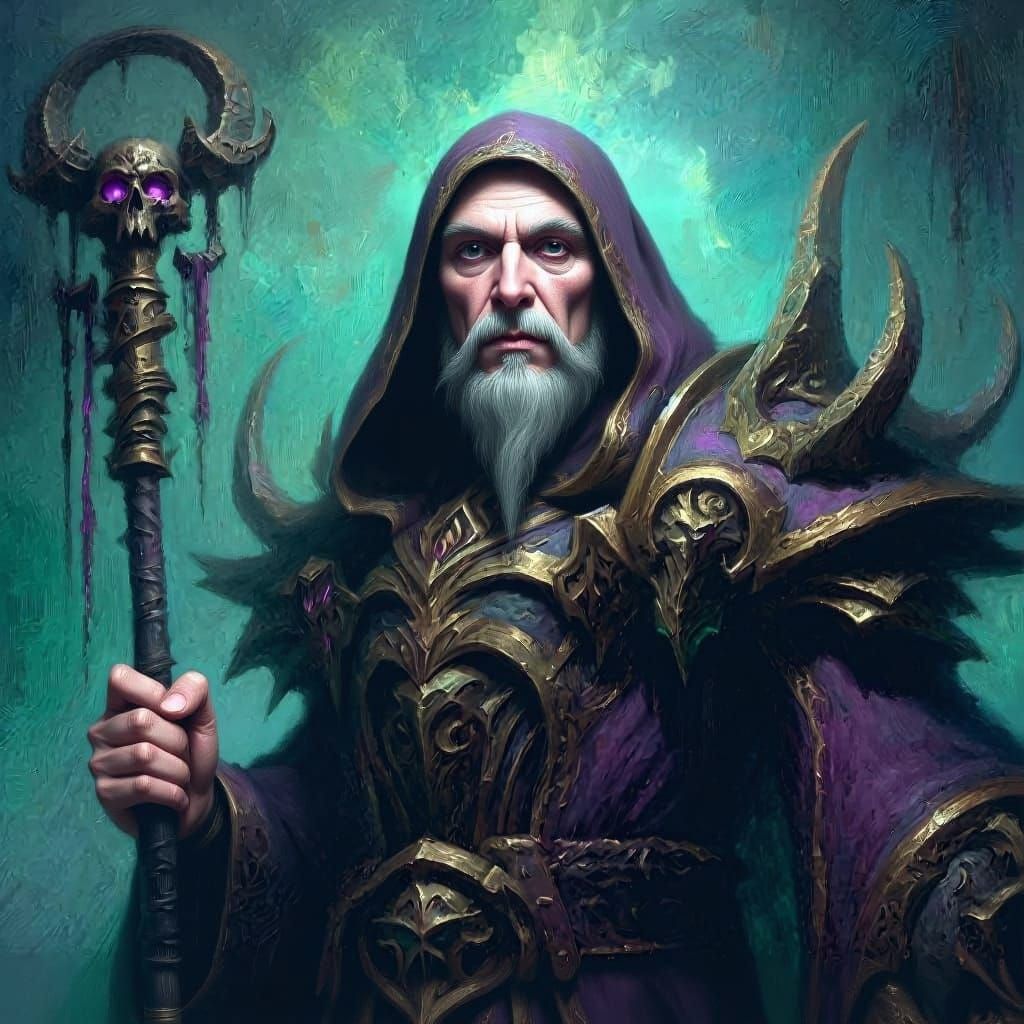 Stylized Character Portrait with Modified Features