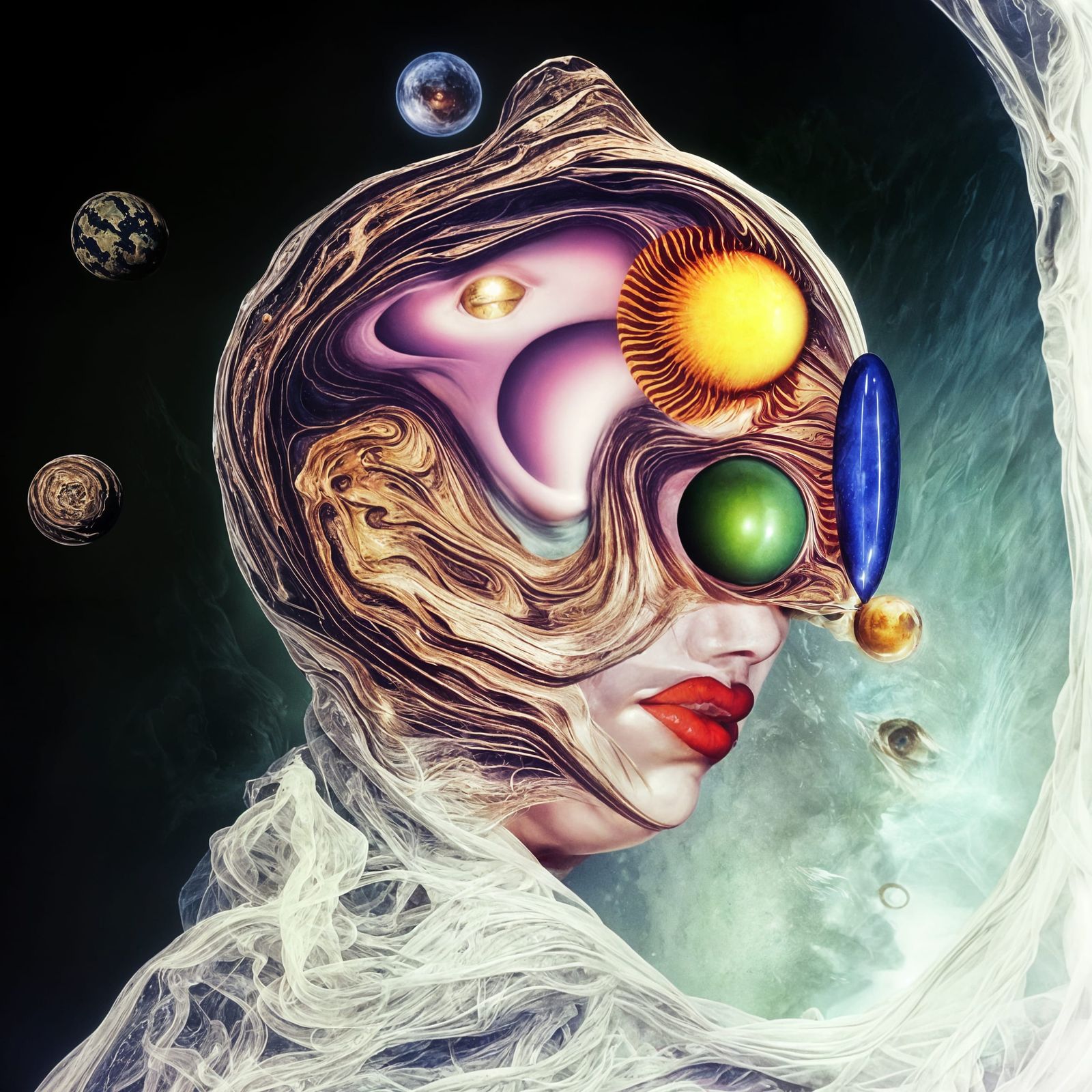 Surreal Fractal Landscape in Vivid Octane Render