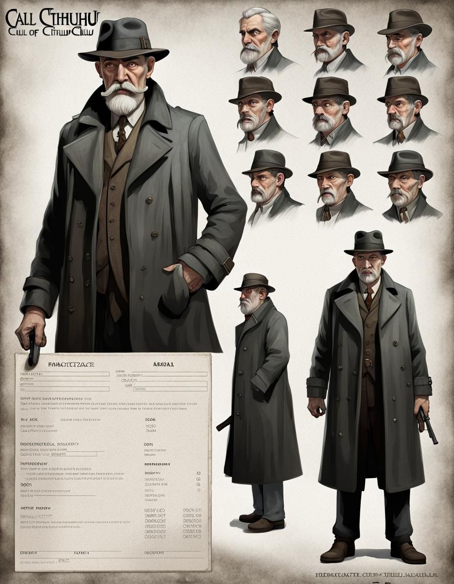Detective character sheet