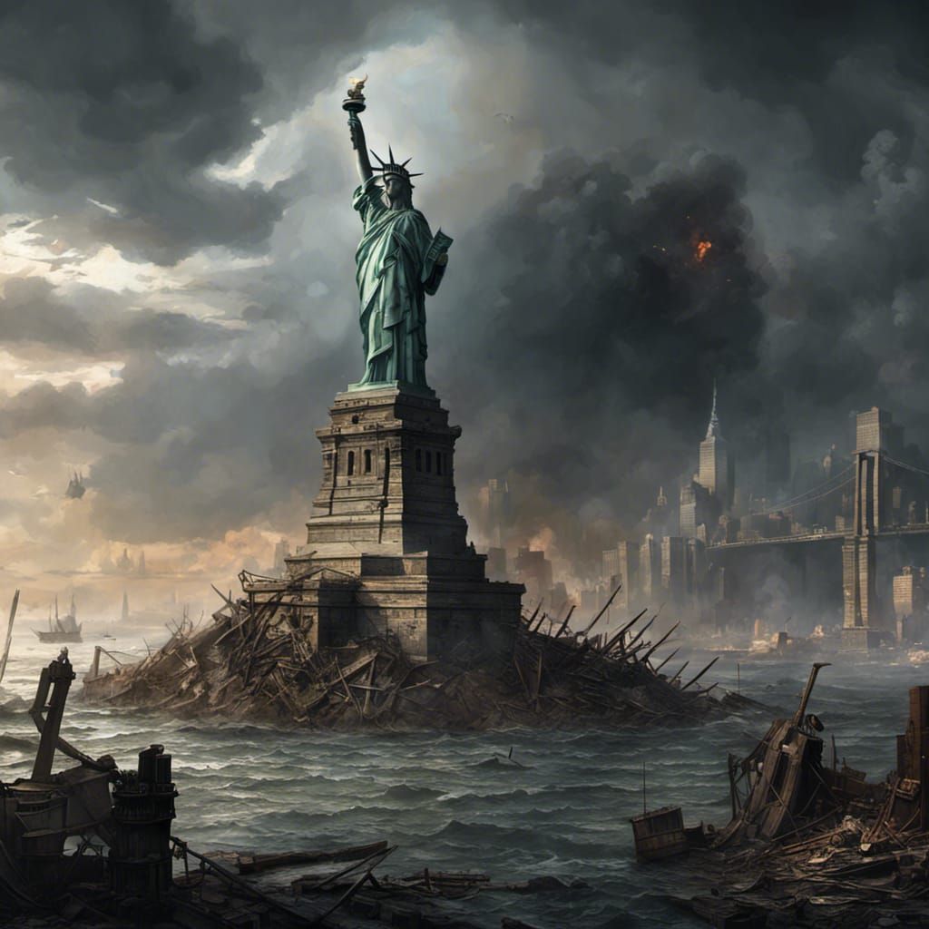 Post_Apocalyptic Statue of Liberty