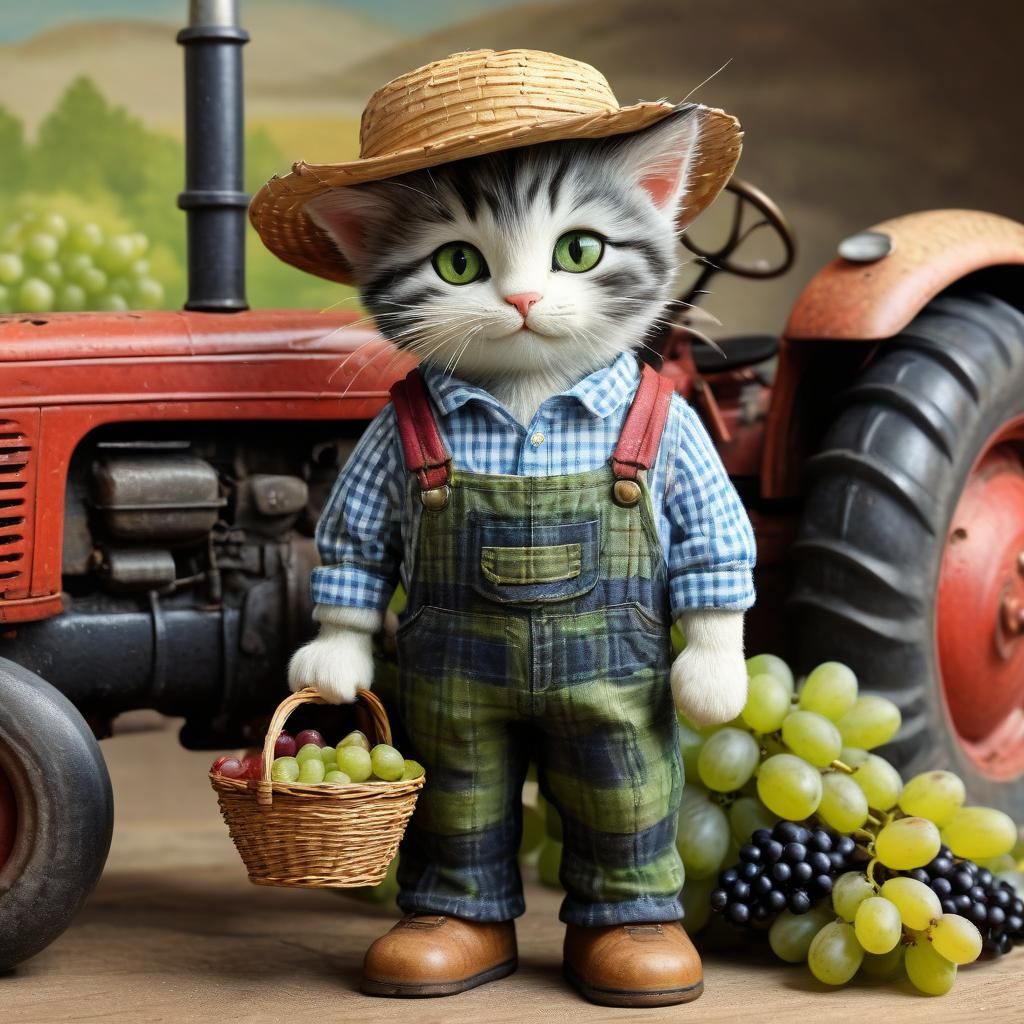The grape harvester cat