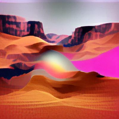 Abstract Gradient Noise Space Art