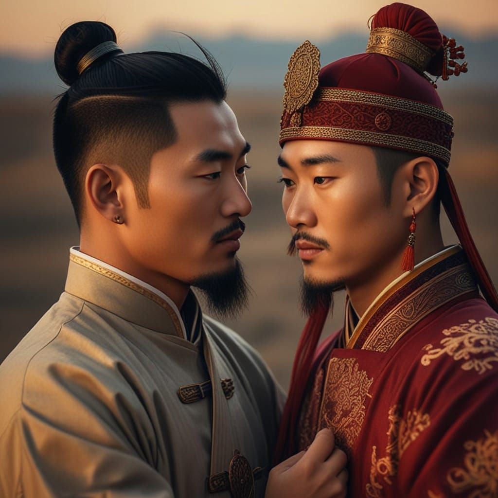 Mongolian Princes Reunite in a Tender Moment