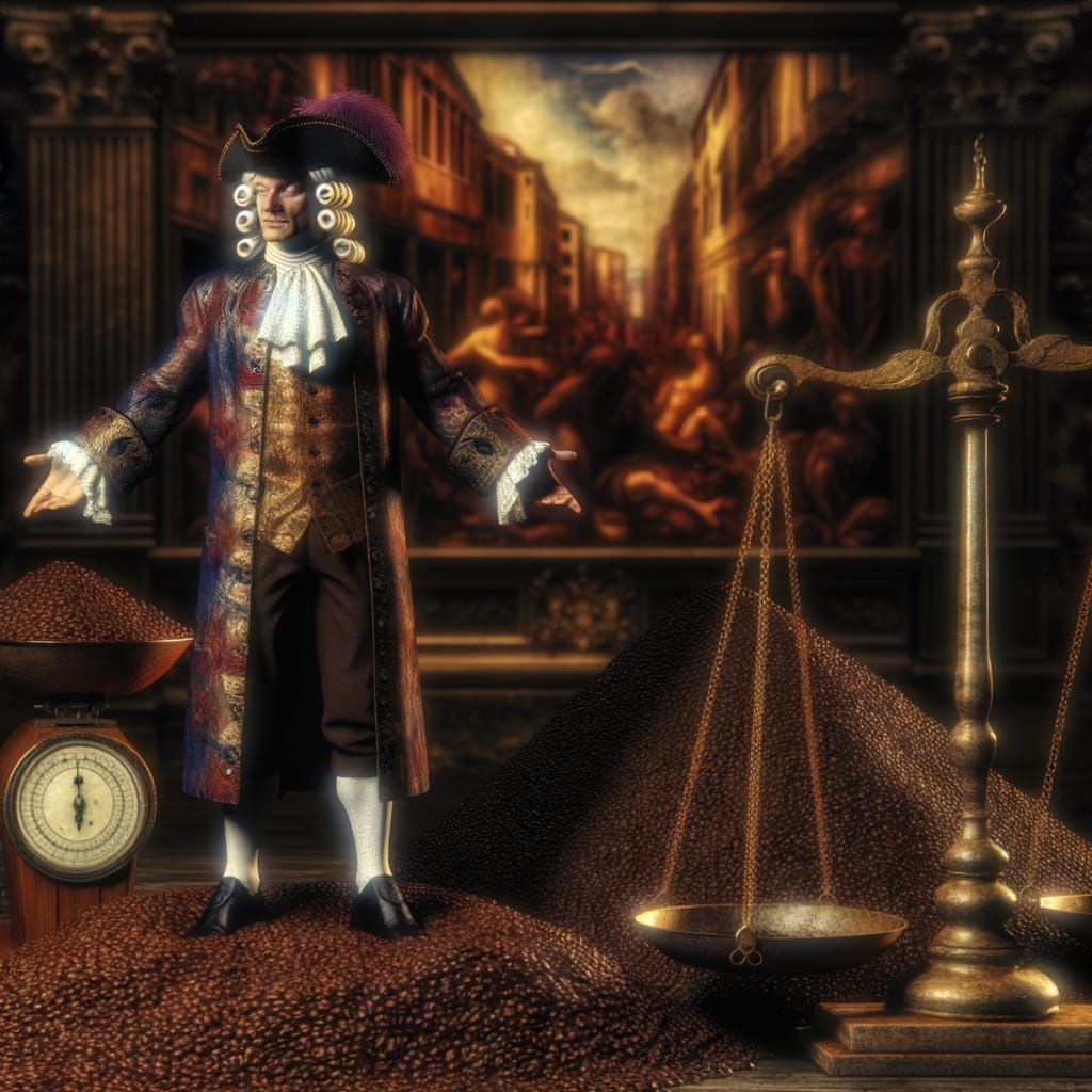 Opulent Coffee Merchant in Baroque Venetian Style
