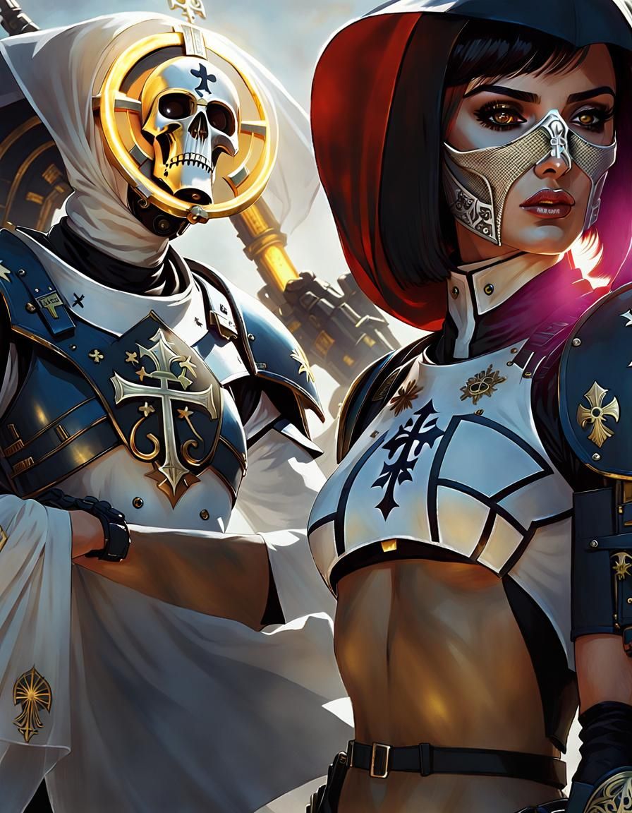 Warhammer 40k Space Marine: Futuristic Soldier Nun