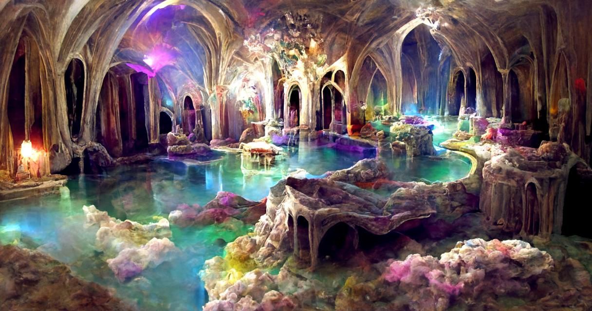 The Great Hall inside the Ethereal Fantasy Castle