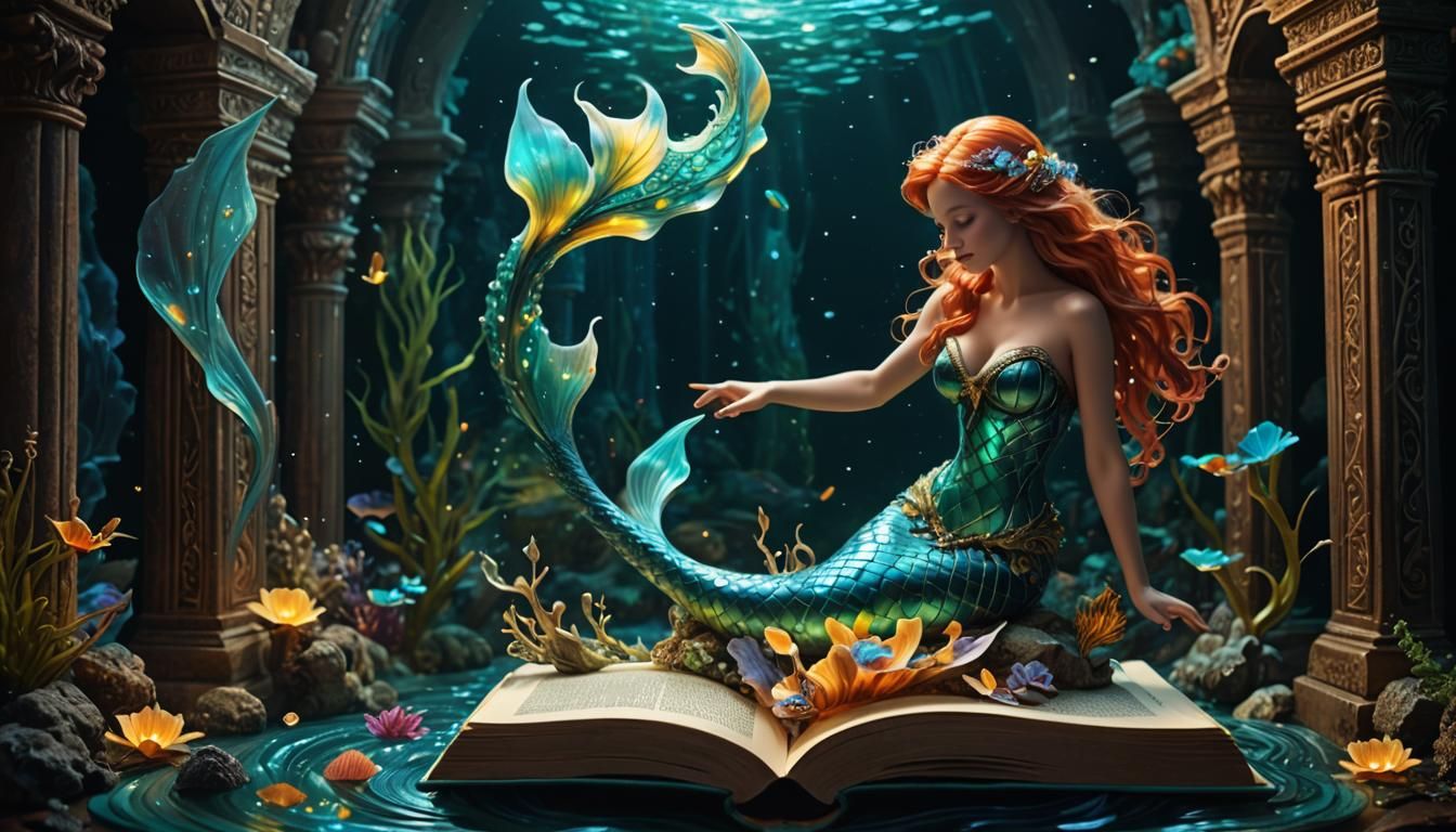 the magical Mermaid of pop-up books