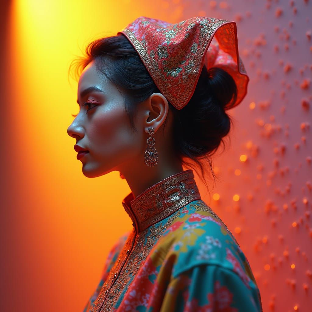 Portrait of Miss Bread's Cousin in Digital Painting Style