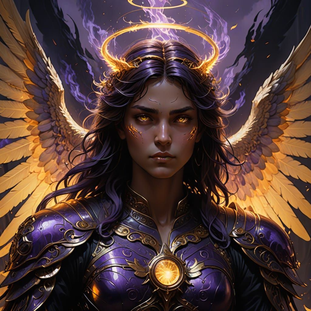 Mystical Realm Dark Fantasy Angel, Demon, Hybrid