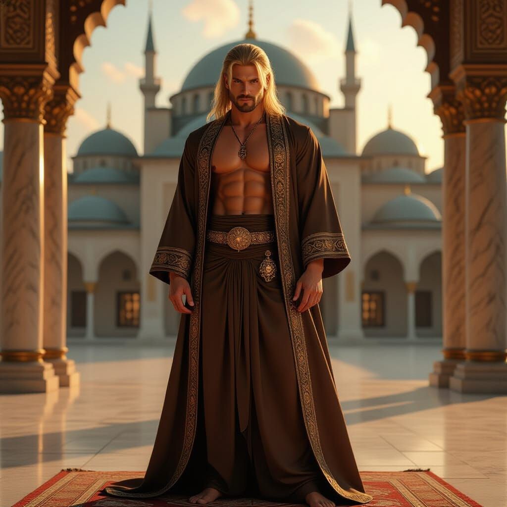 Liquid Snake as Ottoman Warrior in Palace