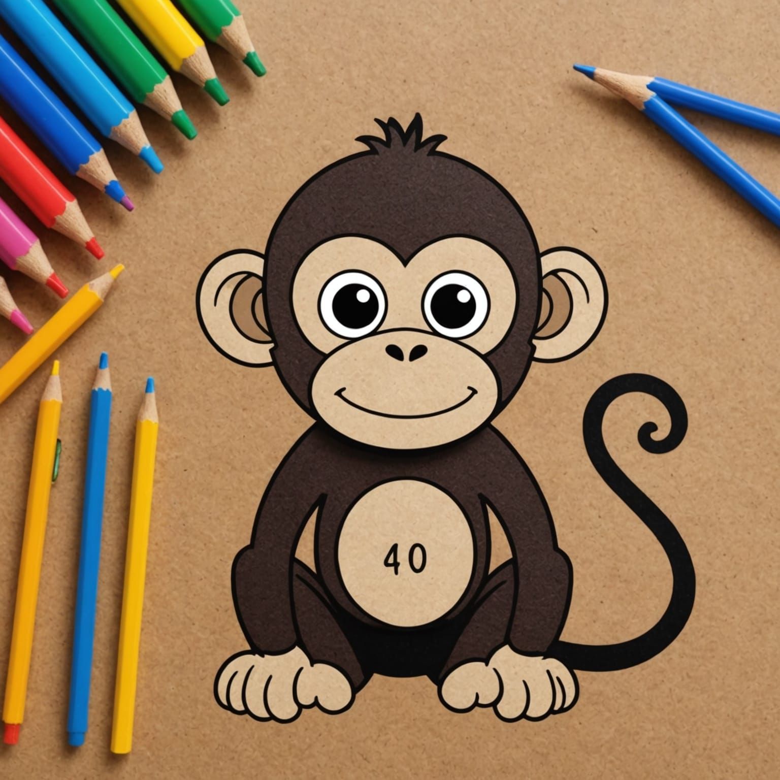 AI Generated Monkey Image
