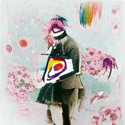 Abstract Impressionist Rendering of Emo Concept