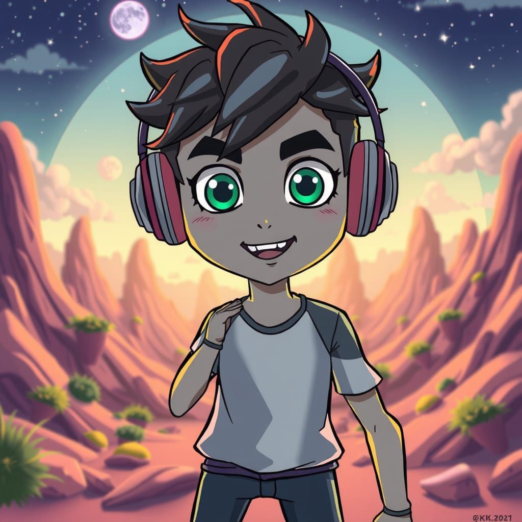 Audioman Cartoon Psytrance Cover in 4K