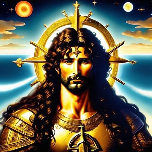 Ethereal Watercolor Portrait in Ancient Roman Style