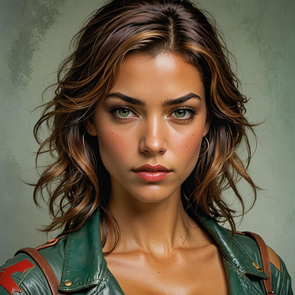 Hyperrealistic Camera Portrait in the Style of Friant