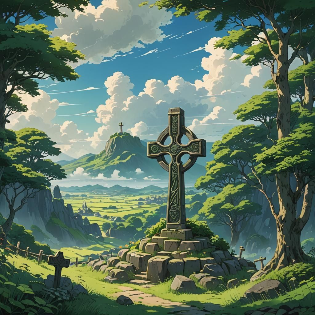 Celtic Cross Landscape