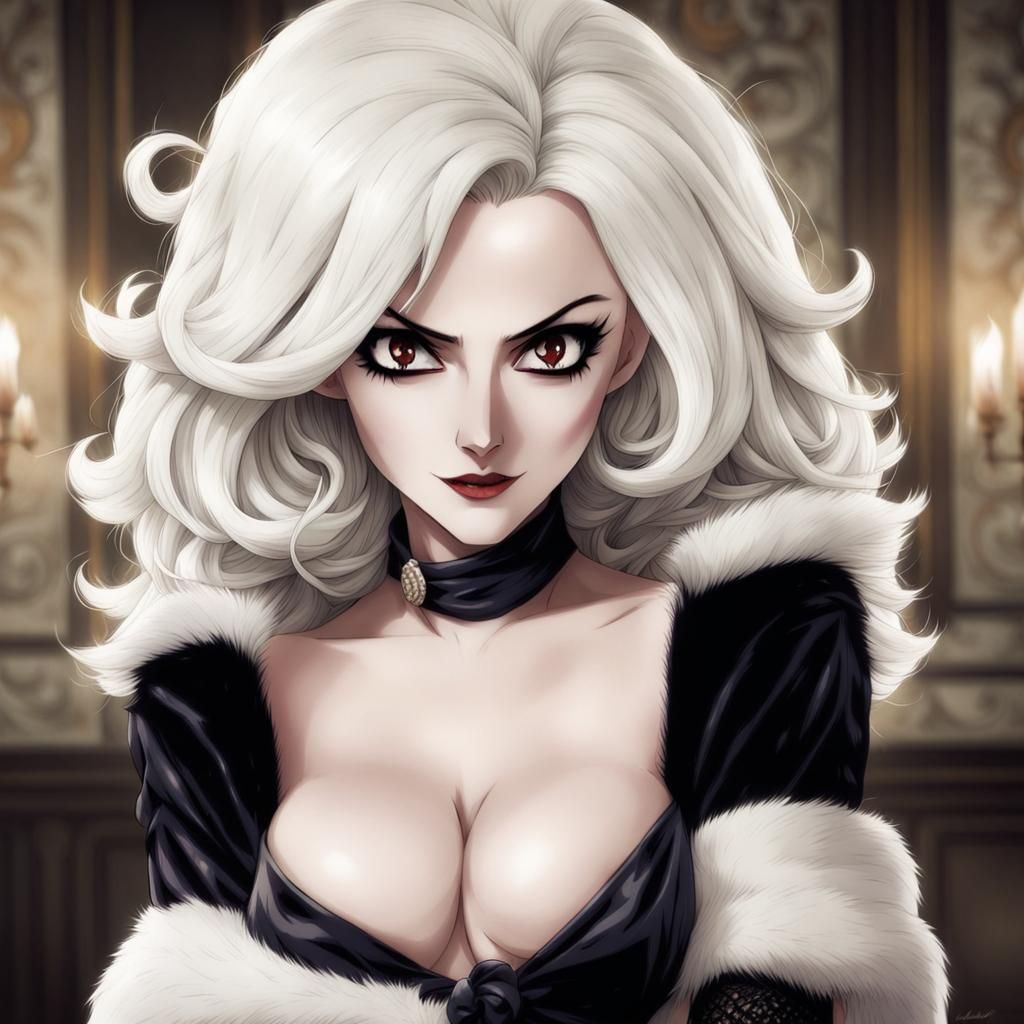 Cruella Deville in Anime Style