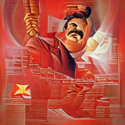 Satirical Stalin Soviet Poster Art