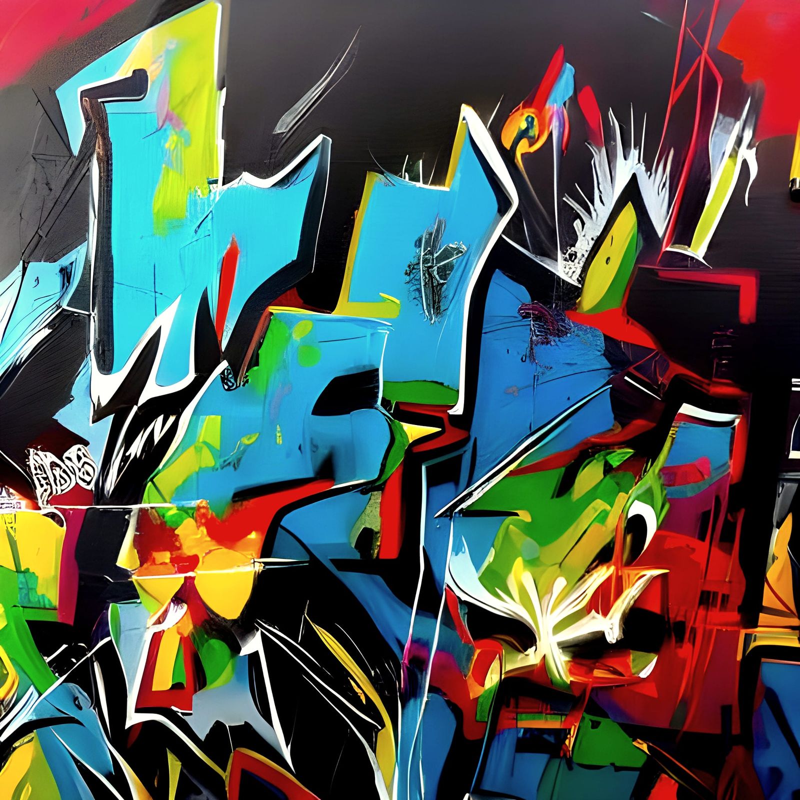 Goth Painter With Giant Dogs in Smoky Coffee Shop