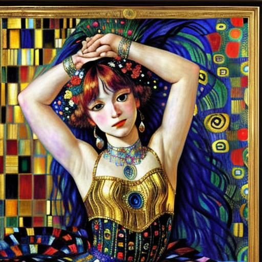 Luminous Dancer in Maximalist Classical Style