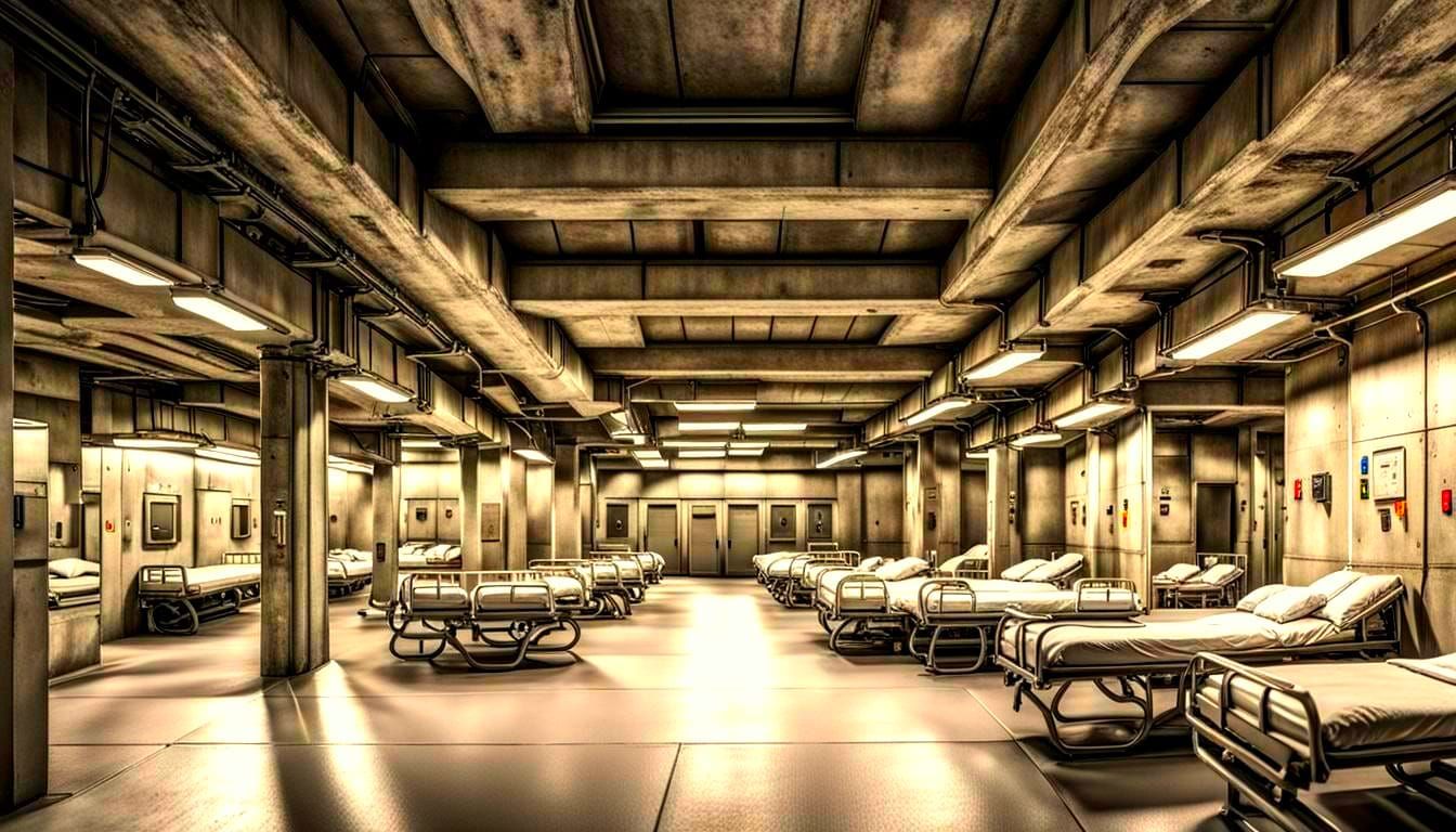 Military Sickbay: Subterranean Concrete Chaos