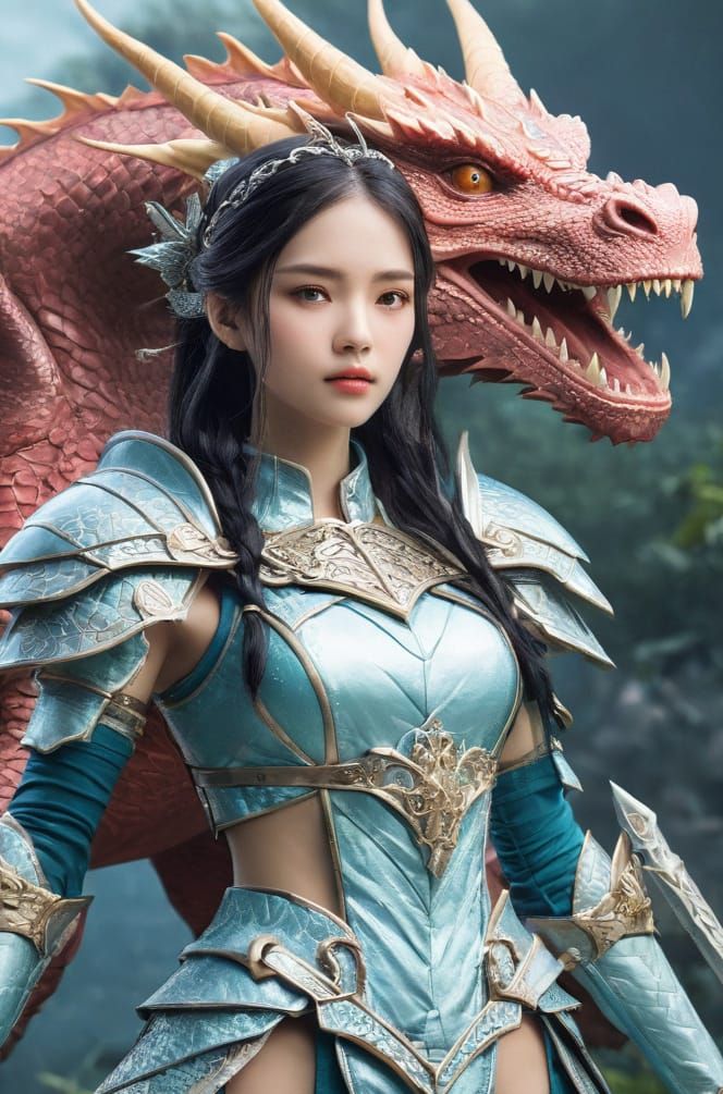 Majestic Princess in Dragon Warrior Regalia