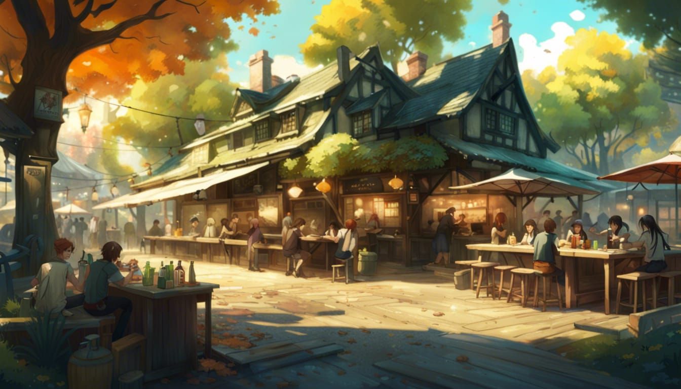 Anime Tavern and Beer Garden in City Park