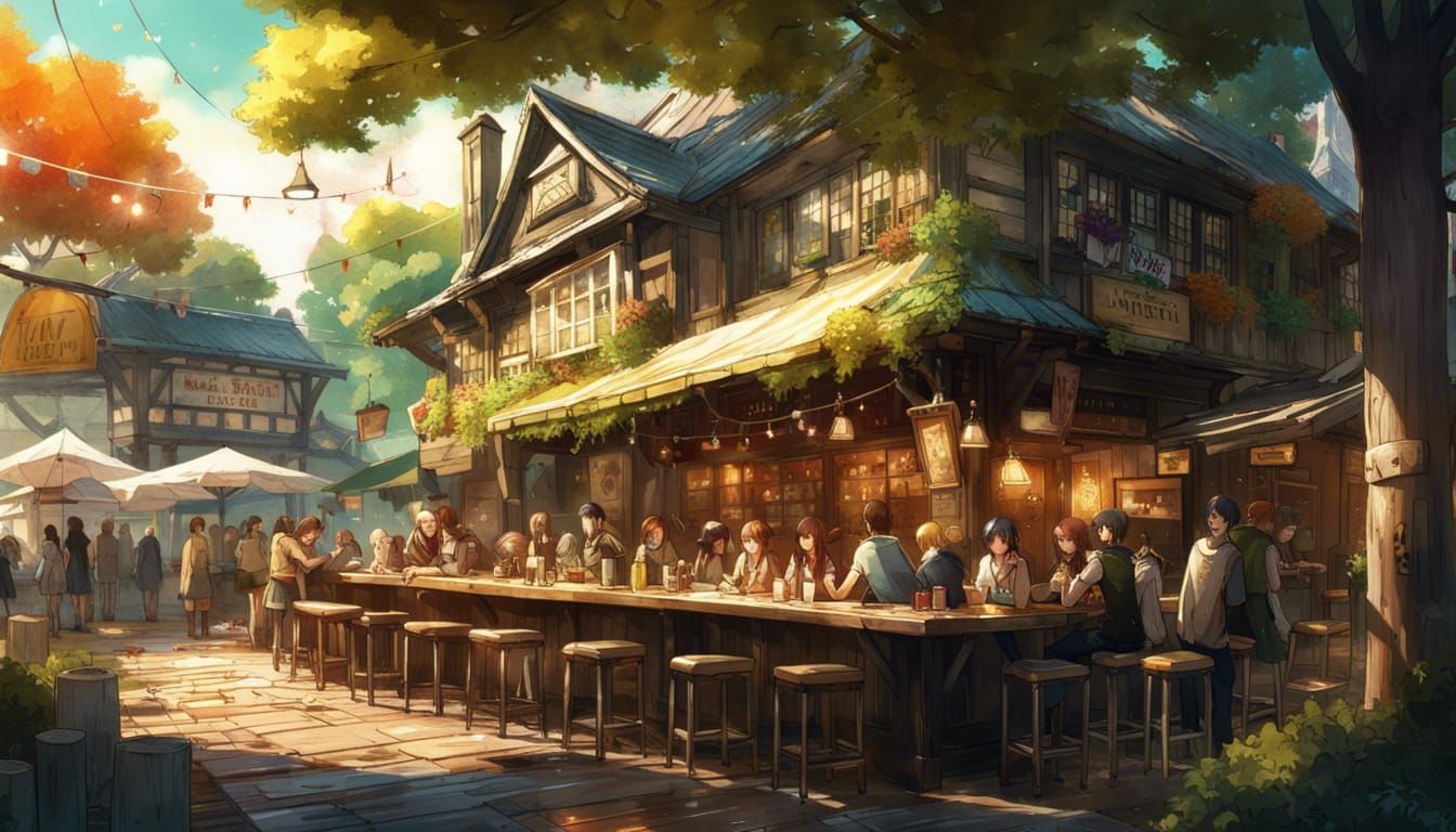 Anime Tavern and Beer Garden in City Park