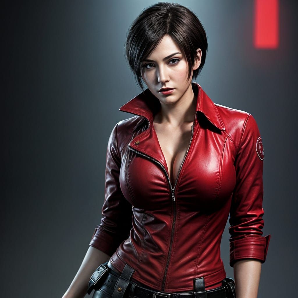 Ada Wong in a Cyberpunk Aesthetic