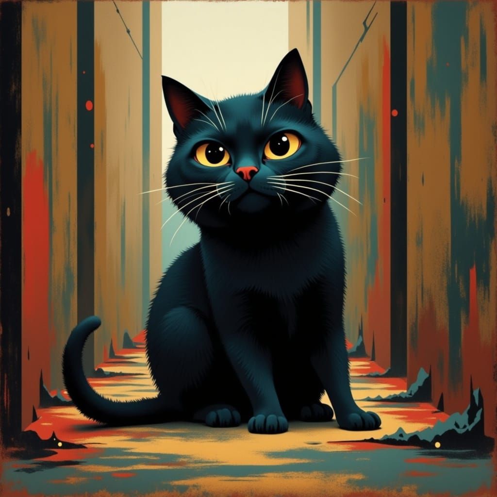 Mysterious Feline Formed from Unattainable Longing