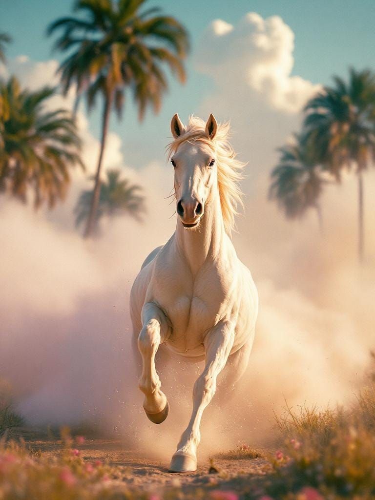 Horse Runs Free: Slim Aarons Meets Hikari Shimoda