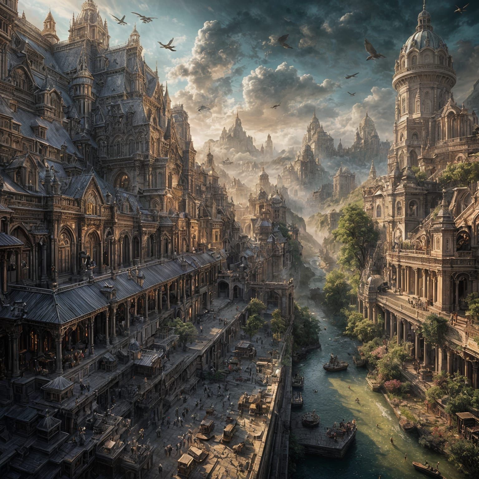 Epic Cinematic Digital Painting of Elaine