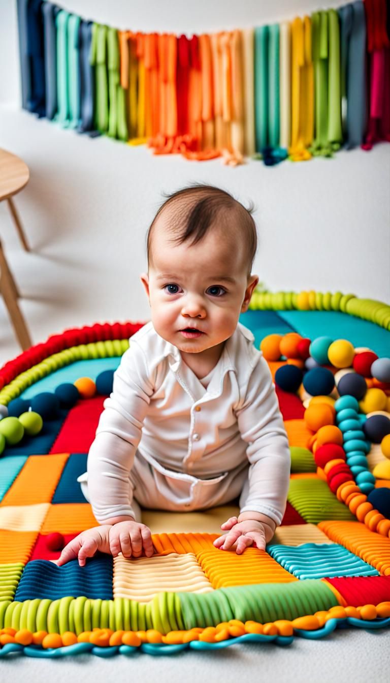 Baby's Sensory Exploration of Textures