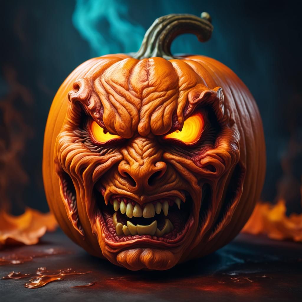 Haunted Demon Pumpkin Concept Art