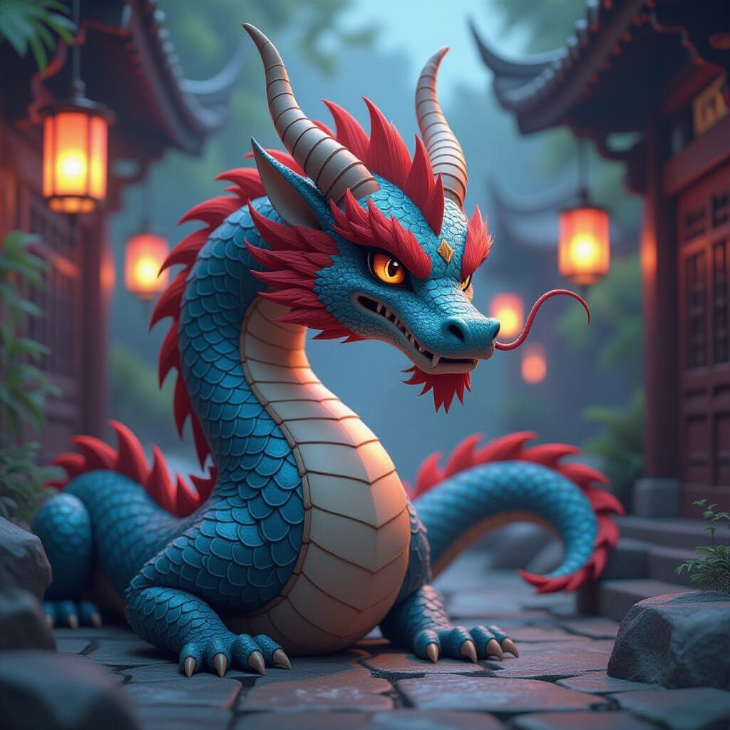 Dragon in Disguise: Breathtaking 3D Anime Art