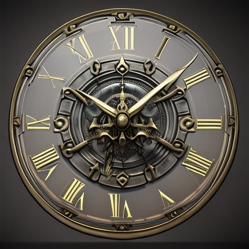 Death Clock of Bones: Dark Fantasy Concept Art