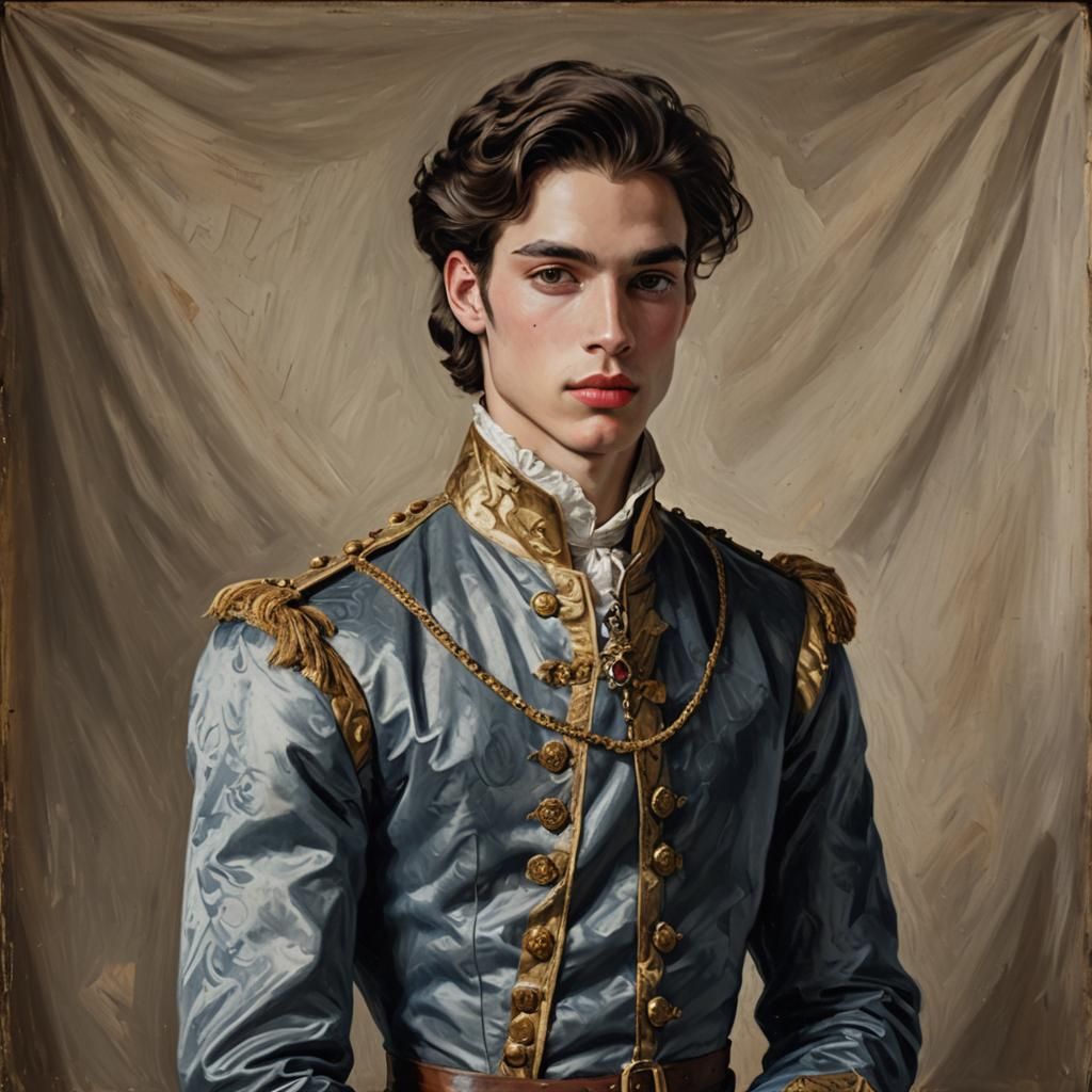 Regal Young Prince Portrait in Progress