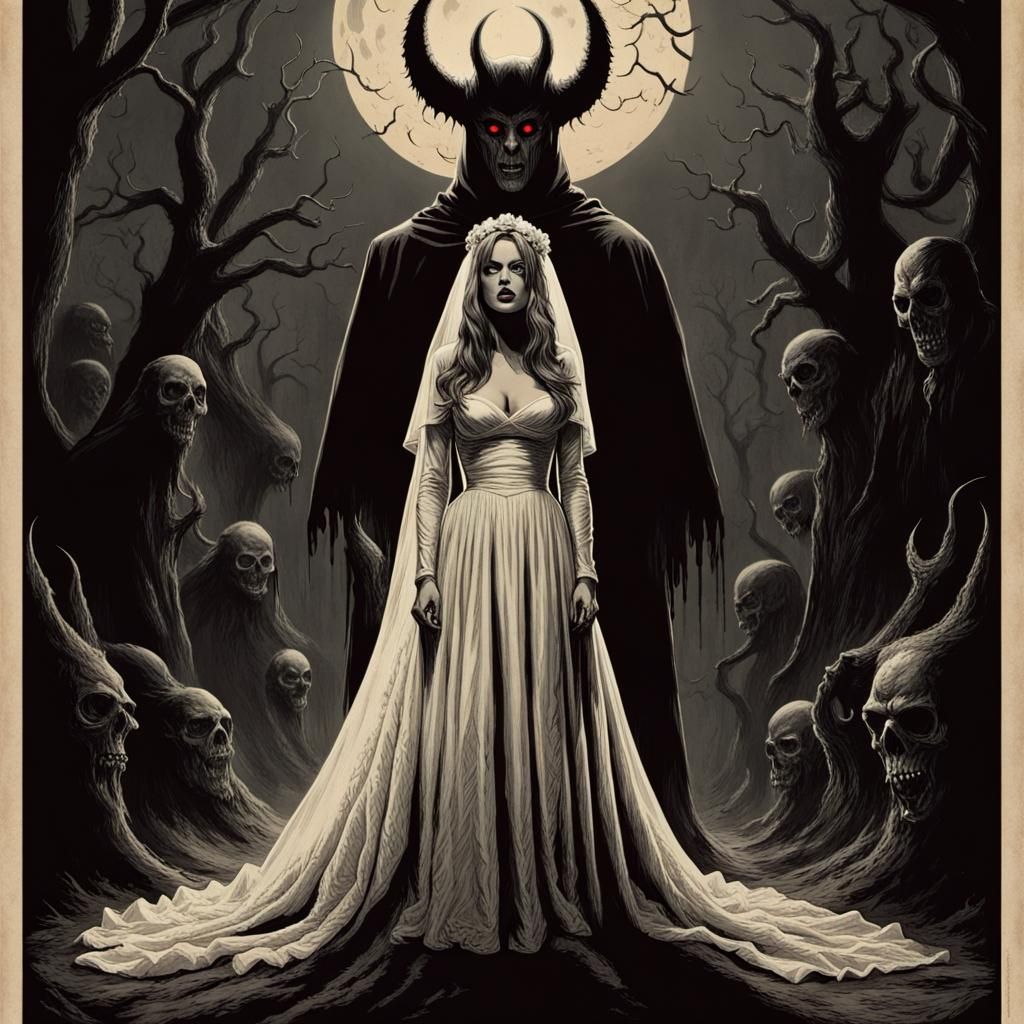 Terrifying Bride of Satan Movie Poster