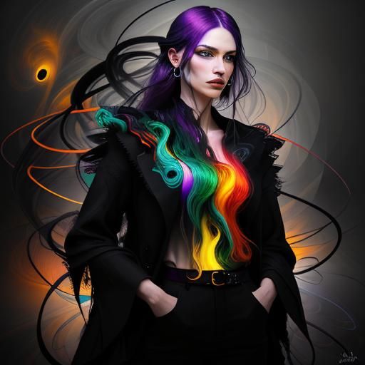 Abstract Expressionist Mindscape in Digital Art