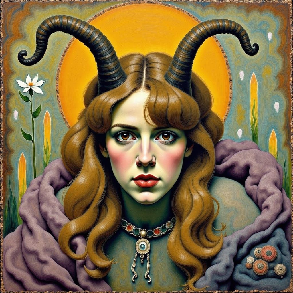 Stylized Portrait of a Kitten in an Impressionist Aesthetic