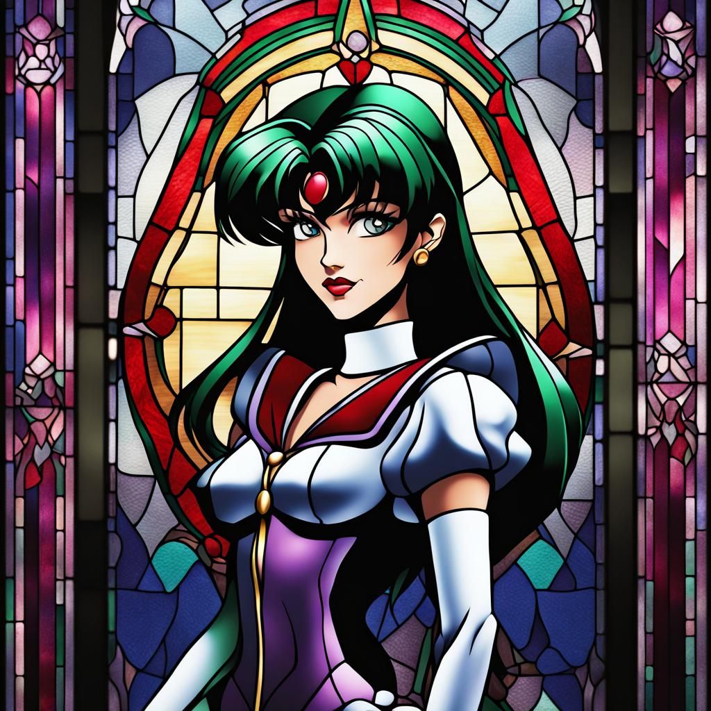 Sailor Pluto - Stained Glass