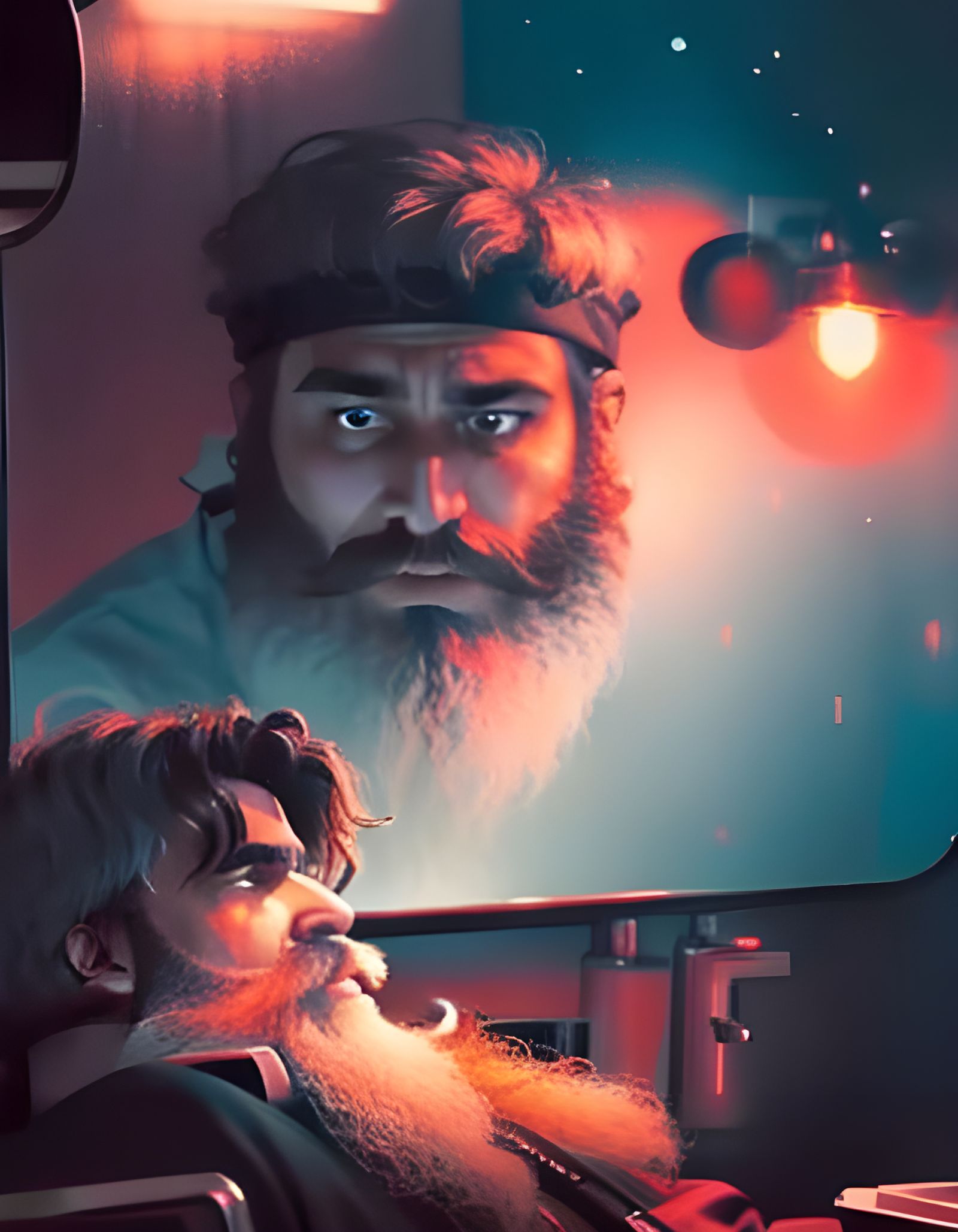 Blind Man's Reflection: Wealthy and Depressed